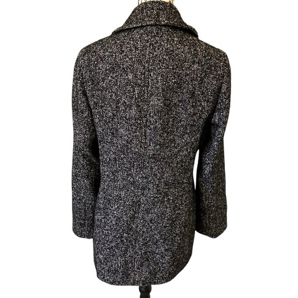 Calvin Klein Classic Double Breasted Large Buttons Wool Blend Jacket Size 12 - Picture 8 of 16